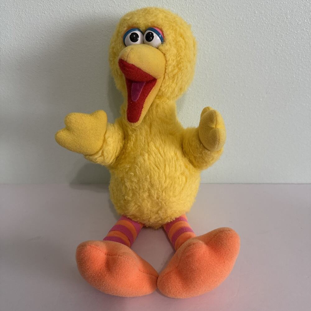 Vintage Big Bird Plush 13" Playskool Sesame Street‎ 1986 70205